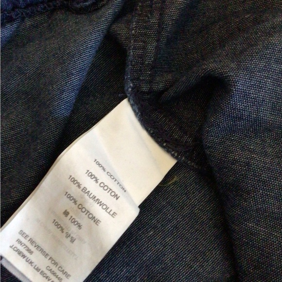 J.Crew Denim Jogger Pants with draw string tie SZ L - Picture 9 of 10